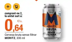 BonpreuEsclat Moritz cervesa bruta sense filtrar oferta
