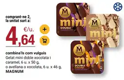 BonpreuEsclat magnum gelat mini doble xocolata i caramel oferta