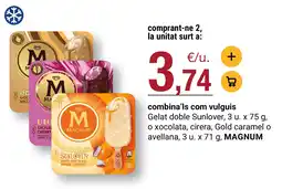 BonpreuEsclat magnum gelat doble sunlover xocolata cirera gold caramel avellana oferta