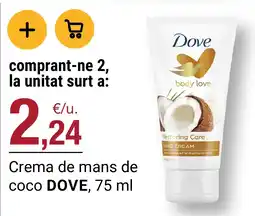BonpreuEsclat Dove crema de mans de coco oferta