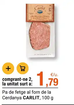 BonpreuEsclat Carlit pa de fetge al forn de la Cerdanya oferta