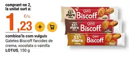 BonpreuEsclat Lotus Galetes Biscoff farcides de crema, xocolata o vainilla oferta