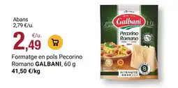 BonpreuEsclat Galbani Formatge en pols Pecorino Romano oferta