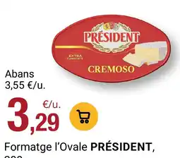BonpreuEsclat President formatge l'ovale oferta