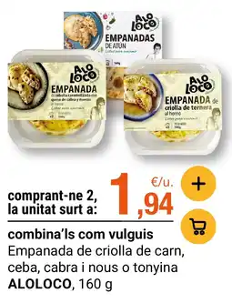 BonpreuEsclat Alo Loco empanada de criolla de ternera oferta