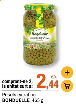 BonpreuEsclat Bonduelle pèsols extrafins oferta