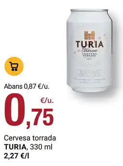 BonpreuEsclat Turia cerveza torrada oferta
