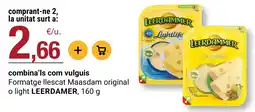 BonpreuEsclat Leerdamer formatge illescat maasdam original o light oferta