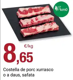 BonpreuEsclat Costella de porc xurrasco o a daus, safata oferta