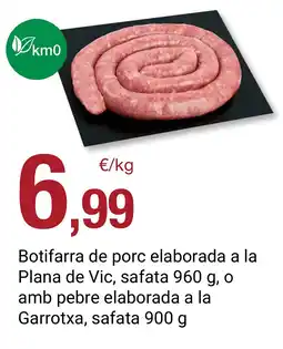 BonpreuEsclat Botifarra de porc oferta