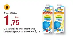 BonpreuEsclat Nestlé Llet infantil de creixement amb cereals o galeta Junior oferta