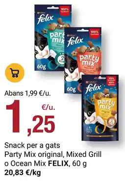 BonpreuEsclat Felix party mix original, mixed grill o ocean mix oferta