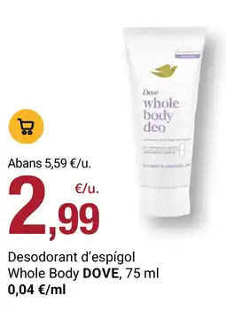 BonpreuEsclat Dove whole body deo oferta