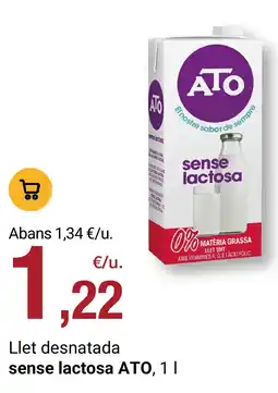 BonpreuEsclat Llet desnatada sense lactosa ATO oferta