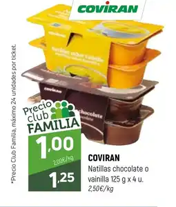 Coviran COVIRAN Natillas chocolate o vainilla oferta
