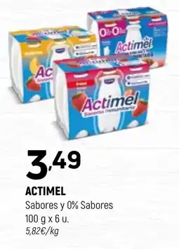 Coviran ACTIMEL Sabores y 0% Sabores oferta