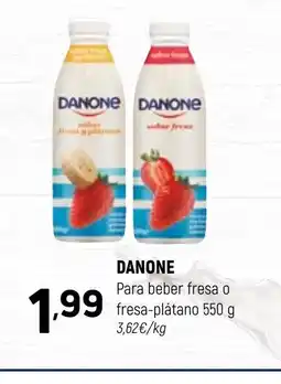 Coviran DANONE Para beber fresa o fresa-plátano oferta