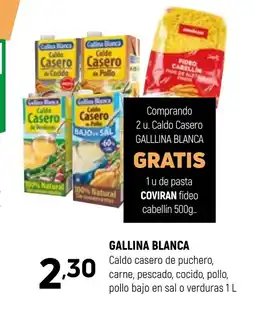 Coviran GALLINA BLANCA Caldo casero de puchero, carne, pescado, cocido, pollo, pollo bajo en sal o verduras oferta