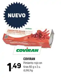 Coviran COVIRAN Pimiento rojo en tiras oferta