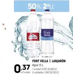 Coviran FONT VELLA | LANJARÓN Agua oferta