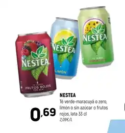 Coviran NESTEA Té verde-maracuyá o zero, limón o sin azúcar o frutos rojos, lata oferta
