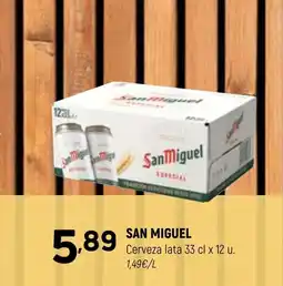 Coviran SAN MIGUEL Cerveza lata oferta