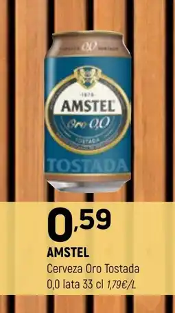 Coviran AMSTEL Cerveza Oro Tostada 0,0 lata oferta