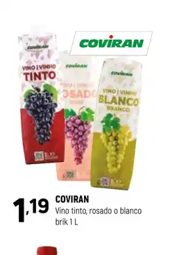 Coviran COVIRAN Vino tinto, rosado o blanco brik oferta