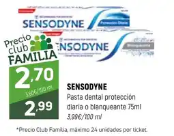 Coviran SENSODYNE Pasta dental protección diaria o blanqueante oferta