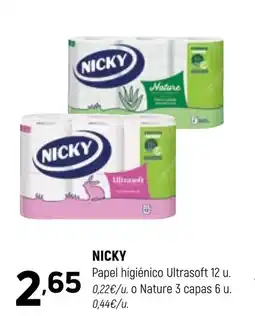 Coviran NICKY Papel higiénico Ultrasoft oferta