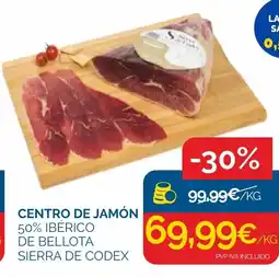Cash Ecofamilia Centro de jamón 50% ibérico de bellota sierra de codex oferta