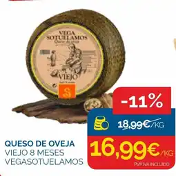 Cash Ecofamilia Vegasotuelamos queso de oveja viejo oferta