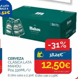 Cash Ecofamilia Mahou cerveza clásica lata oferta