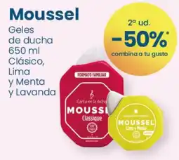 Clarel Moussel geles de ducha Clásico, Lima y Menta y Lavanda oferta