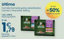 Clarel ultima comida húmeda gatos esterilizados carnes y pescados oferta
