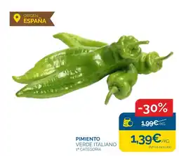 Cash Ecofamilia Pimiento verde italiano oferta