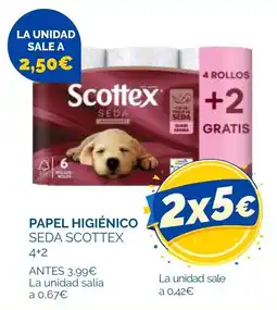 Cash Ecofamilia Scottex papel higiénico seda oferta