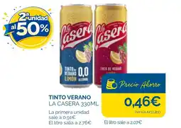 Cash Ecofamilia La Casera tinto verano oferta