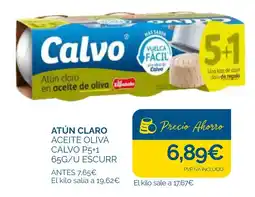 Cash Ecofamilia Calvo atún claro en aceite de oliva oferta