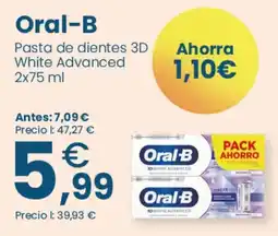 Clarel Oral-B pasta de dientes 3D white advanced oferta