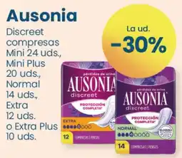 Clarel AUSONIA discreet compresas oferta