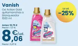 Clarel Vanish Oxi Action Gold quitamanchas o blanqueador oferta