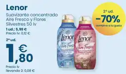 Clarel Lenor Suavizante concentrado Aire Fresco y Flores Silvestres oferta