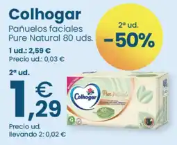 Clarel Colhogar pañuelos faciales Pure Natural oferta