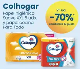 Clarel Colhogar papel higiénico suave xxl 6 uds. y papel cocina para todo oferta