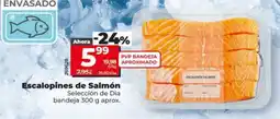 Dia Supermercados Escalopines de Salmón oferta