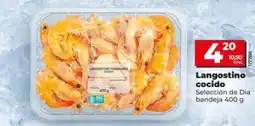 Dia Supermercados Langostino cocido oferta