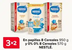 Carrefour Nestlé papillas 8 Cereales y 0% 0% 8 Cereales oferta