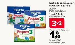 Carrefour Puleva leche de continuación peques 3 oferta