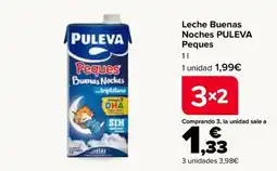 Carrefour Puleva leche buenas noches peques oferta